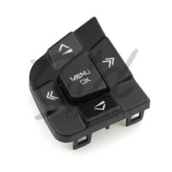 Conjunto de 2 Botões Pretos Esquerdos Volante Land Rover Discovery Jaguar XF XE F-PACE C-PACE