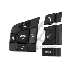 Conjunto de 5 Botões Pretos Esquerdos Volante Land Rover Discovery Jaguar XF XE F-PACE C-PACE