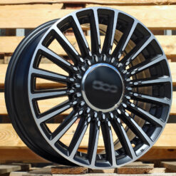 Jante FIAT R16x6.5 ET35 4x98 - Black Polished Half Matt
