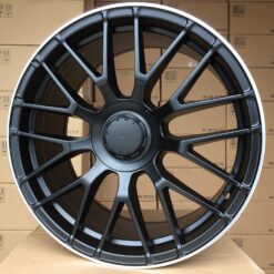 Jante Mercedes R19x9.5 ET35 5x112 - Black Half Matt+Polished Lip