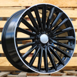 Jante Mercedes R19x9 ET45 5x112 - Black+Polished Lip
