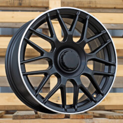 Jante Mercedes R17x7.5 ET35 5x112 - Black+Polished Lip