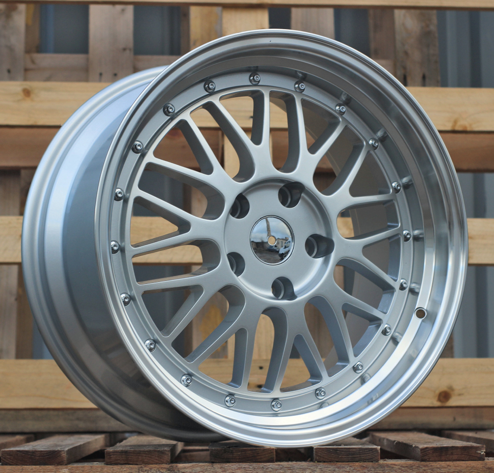 Jante RACIN R16x7 ET35 4x100 - Silver+Polished Lip