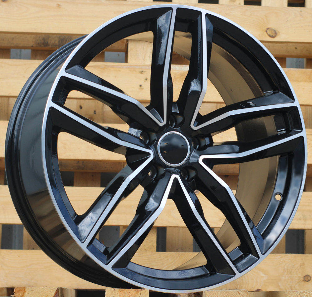 Jante AUD R18x8 ET45 5x112 - Black Polished+Powder Coating