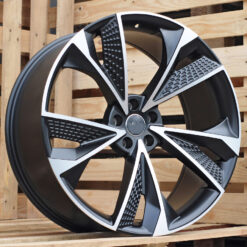Jante Audi R22x9.5 ET20 5x112 - Black Polished Matt