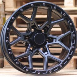 Jante 4X4 17x9 ET-12 6x139.7 - Black Half Matt