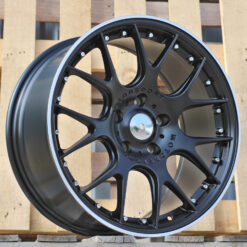 Jante RACIN R18x8 ET34 5x120 - Black Half Matt+Polished Lip