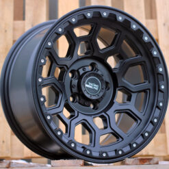 Jante 4X4 17x9 ET-6 5x127 - Black Half Matt
