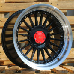 Jante BMW 17x8 ET20 5x120 - F Black+Polished Lip