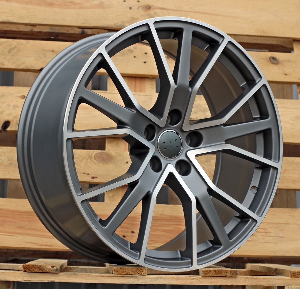 Jante AUD R19x8.5 ET32 5x112 - Grey Polished Half Matt