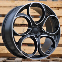 Jante ALFA L2387 R19x8 ET34 5x110 - Black Polished Half Matt