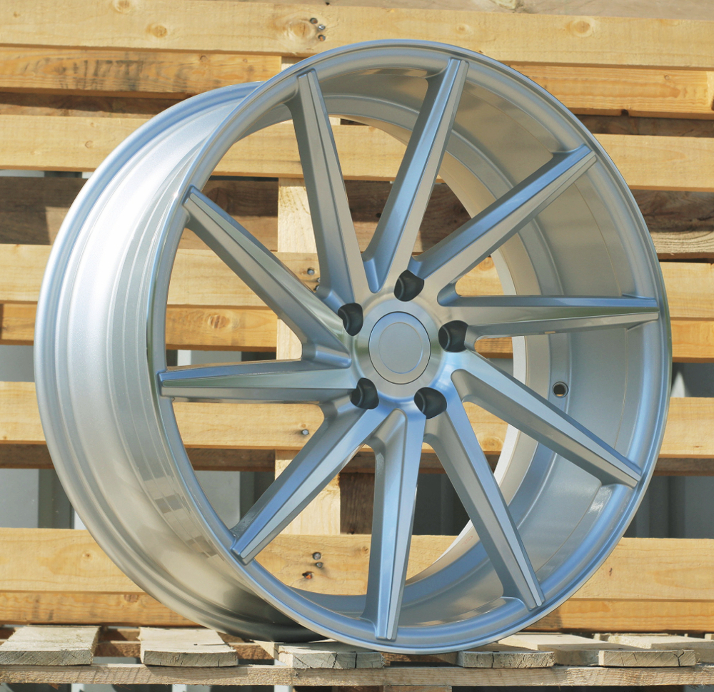 Jante RACIN B1058 R17x8 ET40 5x112 - Machined Silver