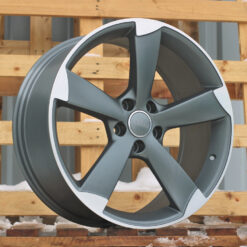 Jante AUD BK217 R19x8.5 ET40 5x112 - Grey Polished Half Matt