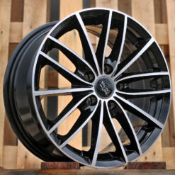 Jante RACIN R15x6.5 ET40 5x100 - Black Polished