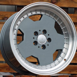 Jante MER B5852 R18x8 ET35 5x112 - Graphite+Polished Lip