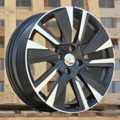 Jante Peugeot R18x7 ET35 4x108 - Black Polished Half Matt