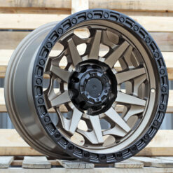 Jante 4X4 R17x8.5 ET-12 5x150 - Matt Bronze + Black Lip