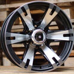 Jante 4X4 R16x8 ET-10 5x114.3 - Black Polished