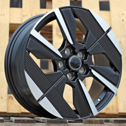 Jante PEUG YF6158 R17x7 ET44 5x108 - Black Polished Half Matt