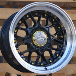 Jante HAXER 16x9 ETET10 5x112|5x120 - Black+Polished Lip