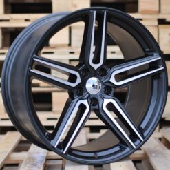 Jante HAXER 20x10 ET38 5x112 - Black Polished Half Matt