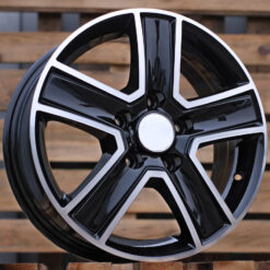 Jante RENAU R16x6.5 ET50 5x114.3 - Black Polished