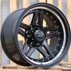 Jante 4X4 R15x10 ET-44 5x139.7 - Black Half Matt+Polished Lip