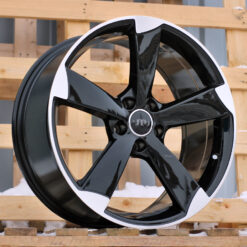 Jante AUD BK217 R17x7.5 ET35 5x112 - Black Polished