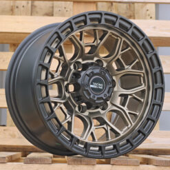 Jante 4X4 R15x8 ET-10 6x139.7 - Black Half Matt Dark Bronze